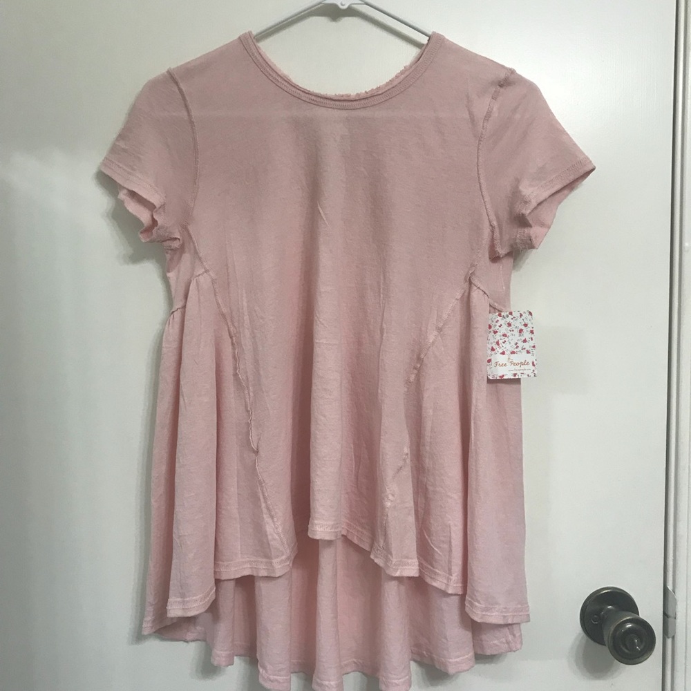 Free People NWT XS Pink Flowy Top